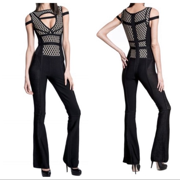 Herve Leger Pants - Cut Out Sexy Jump Suit